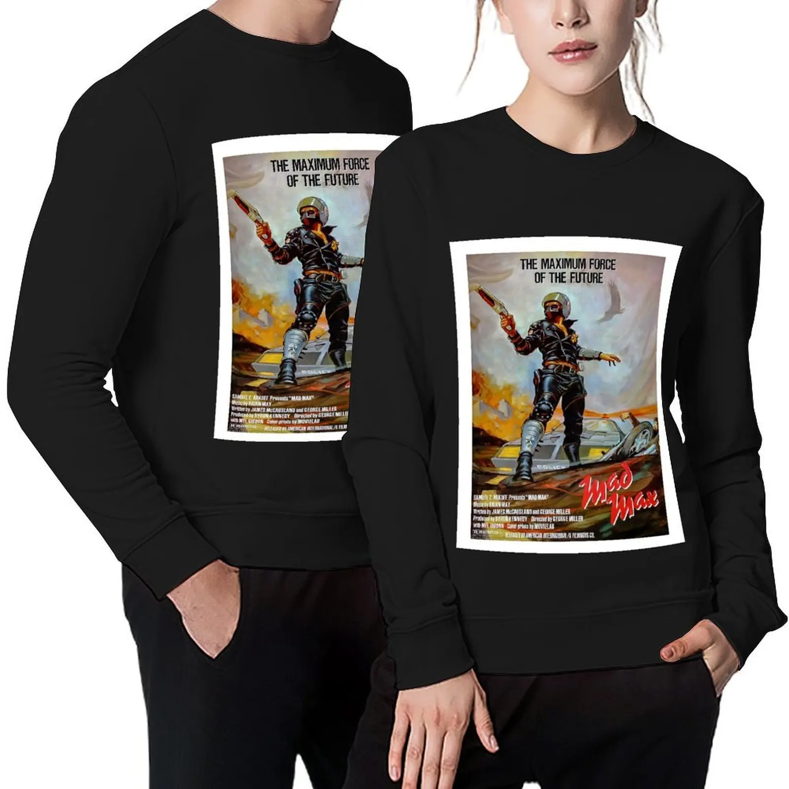 

Mad Max poster Pullover korean autumn clothes men's sweat-shirt set anime clothes autumn new in sweatshirts