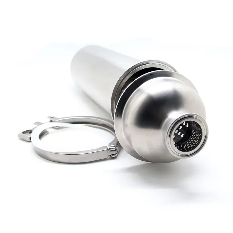 SS304 SS316L Sanitary Inline Strainer 100mesh In-Line Wine Wort Ferrule Filter Tri Clamp Valves Manual for Water Pipe Filters