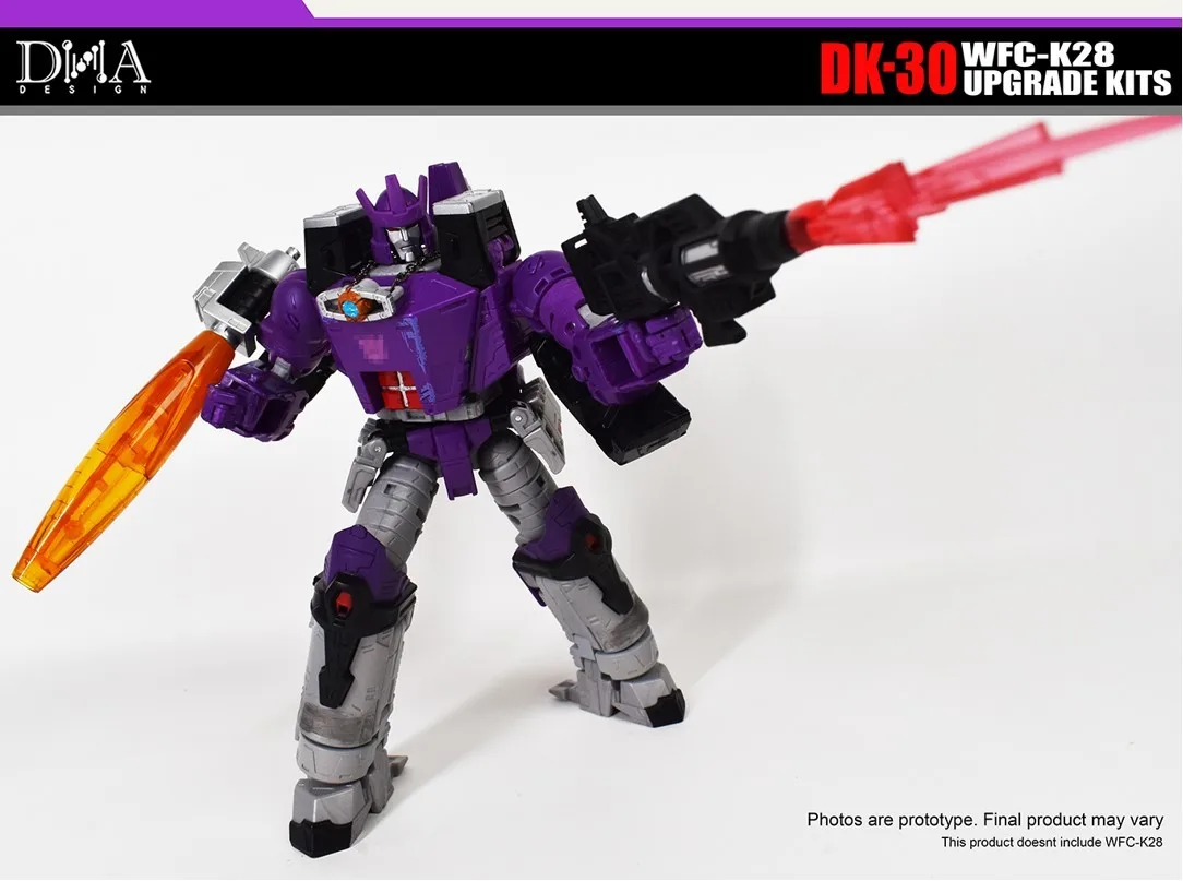 Imagem -06 - Dna Design Dk30 Dk30 Dk-30u Dk-30g Upgrade Kits para Transformação Wfc-k28 Galvatron 3rd Party Action Figures Acessórios