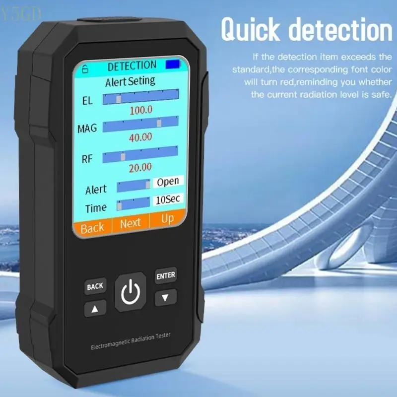Y5GD Digital Electromagnetic Field Radiation Detector Cell Tower, Detector, for Home Offices ZN-VTER2 ABS Radiation Detector