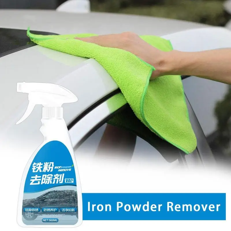 500ml Car Rust Remover Spray Auto Metal Chrome Paint Cleaner Car Maintenance Iron Powder Cleaning Rust Remover Spray Liquid