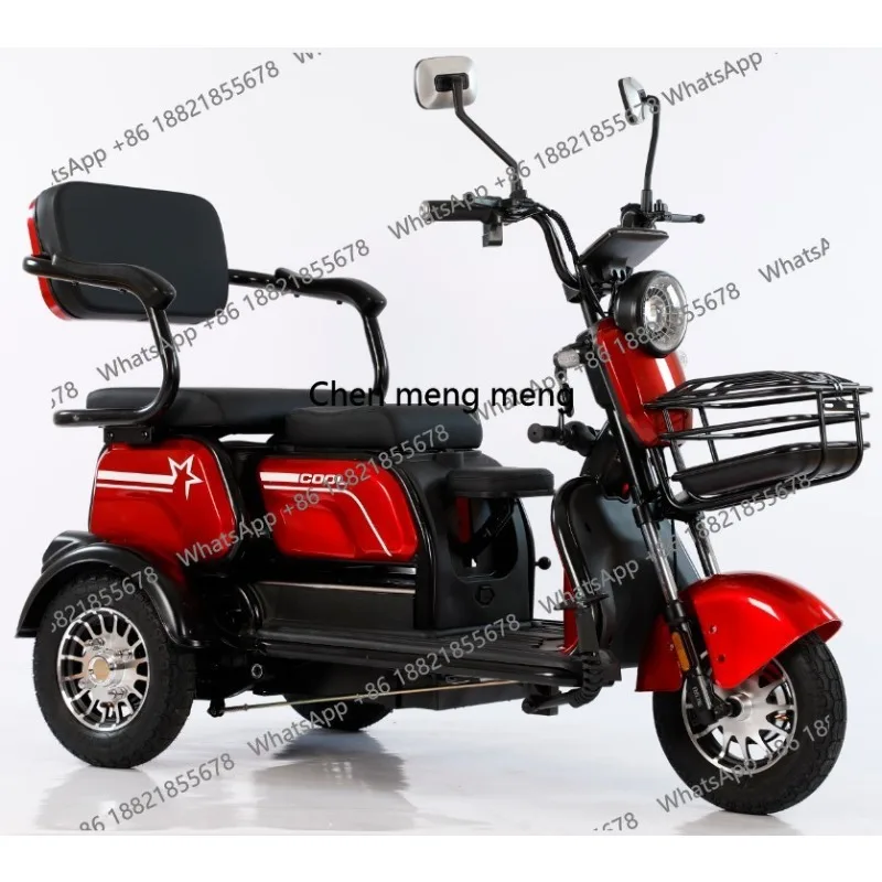 Wholesale Cheap 48V 600W Electric 3 Wheeler Adult Electric Tricycles Electric Tricycle for Handicapped People