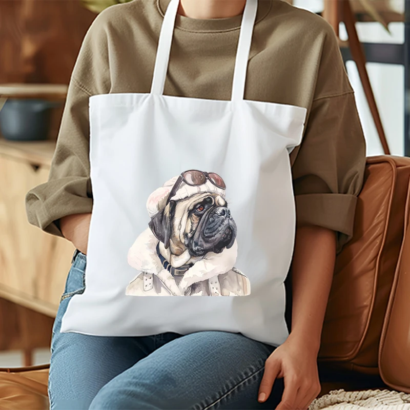 Winter Ski Colored Dog Animal Iron On Heat Transfer Sticker For Clothes Pinted Vinyl Thermal Appliques Washable T-Shirt Decal - Image 3