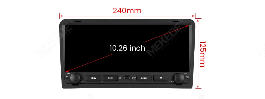 MEKEDE 8 Core Android Intelligente Auto Radio Systeme Für Audi A3 8P S3 RS3 2003-2012 Carplay Android auto DSP RDS Auto Multimedia – Detail 3