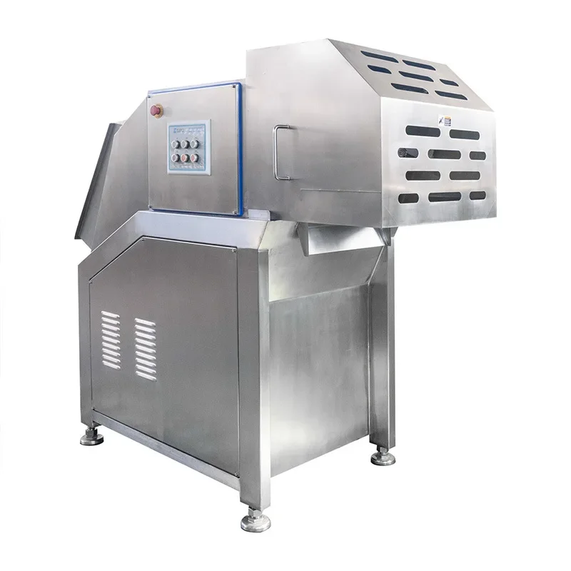 آلة قطع أوتوماتيكية تجارية 304 آلة قطع اللحوم المجمدة من الفولاذ المقاوم للصدأ، آلة قطع اللحوم المجمدة الهيدروليكية