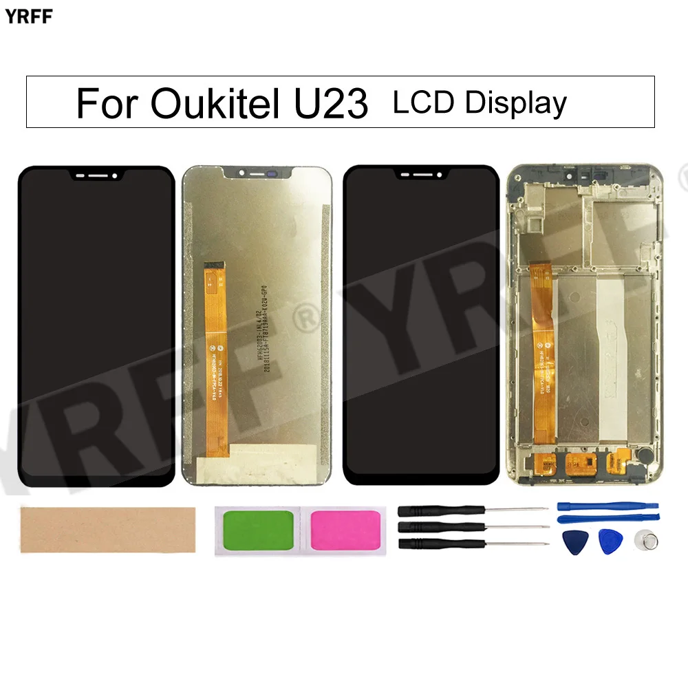 

LCD Display Touch Screen Digitizer Assembly for Oukitel U23 ,With Frame Phone Repair Parts