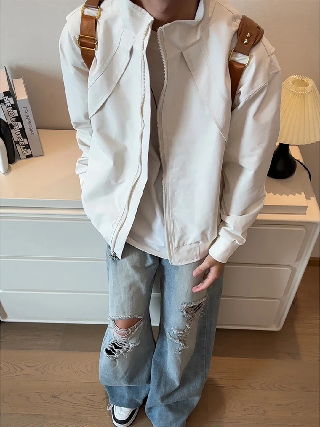 

Мужская куртка Cleanfit American Sle Flight: модная, водонепроницаемая, осенняя, молодежная, с элементами рабочей одежды