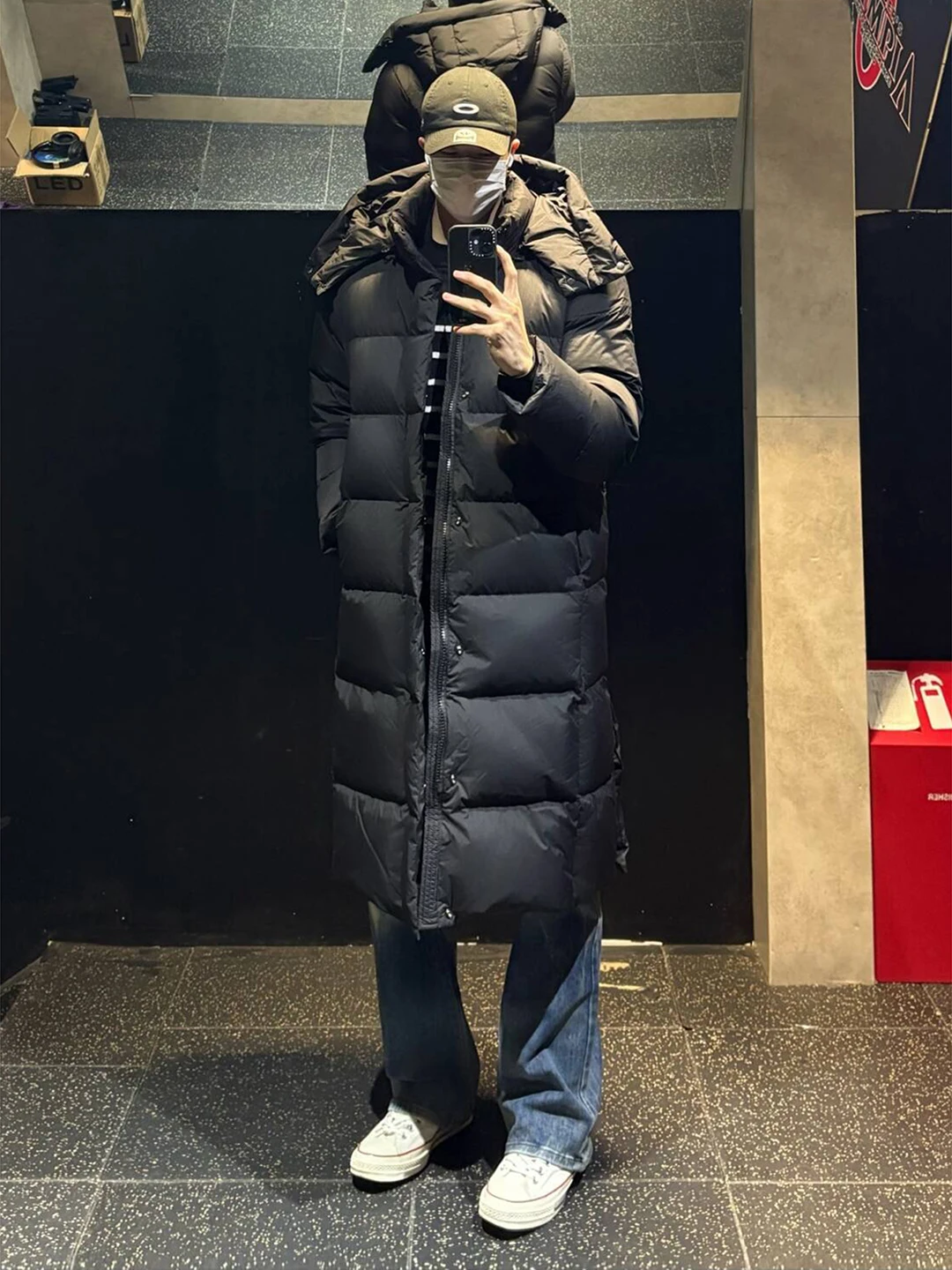 

Мужская зимняя теплая куртка-пуховик Bla с капюшоном, средней длины, до колен, из хлопка, для экстремальных холодов (ниже нуля), морозостойкая, для Северо-Востока