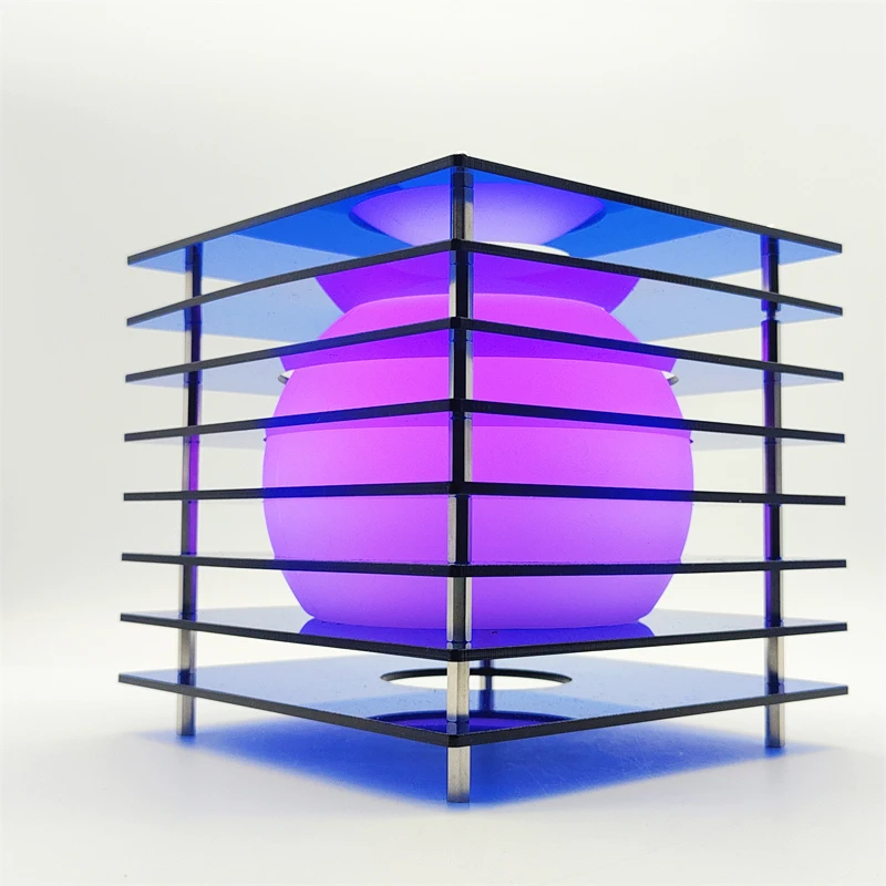 Blue Horizon led Acrylic Table Lamp RGB USB Rechargeable Beside Cupboard Desk Light Desktop Decorate Room Props Night Lighting