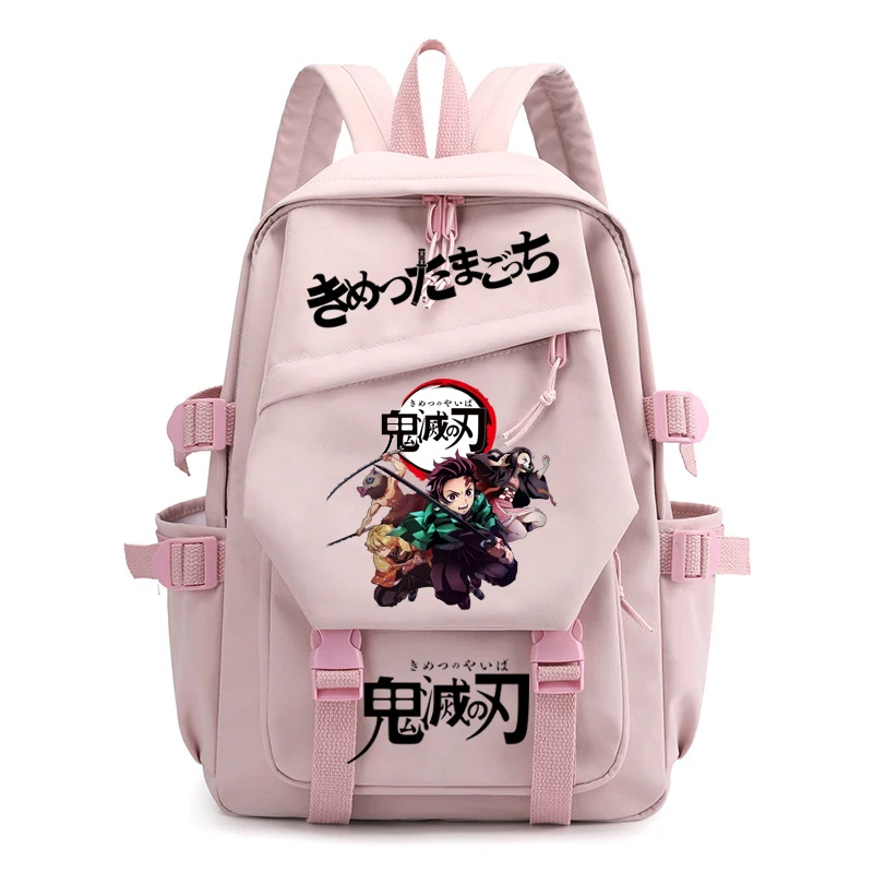 Demon Slayer schoolbag anti-theft backpack laptop bag boy girl school bag Student Travel Shoulder Bag