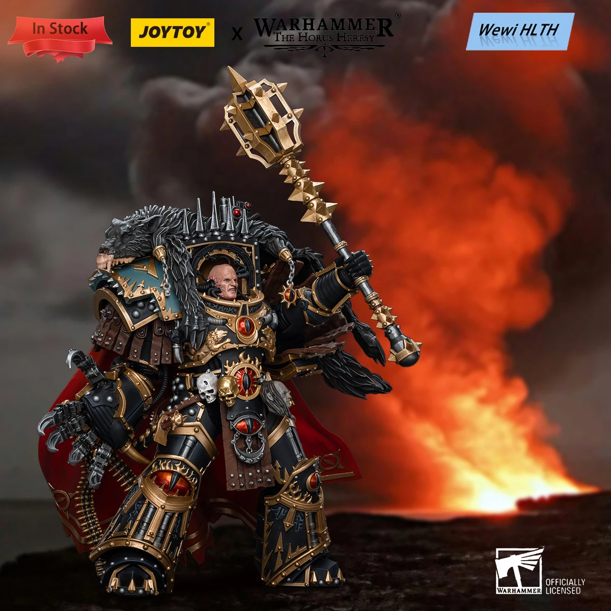 [IN STOCK] Genuine JOYTOY Warhammer 30k 1/18 Action Figure Sons of Horus Warmaster Horus Primarch of the XVIth Legion Model Toys