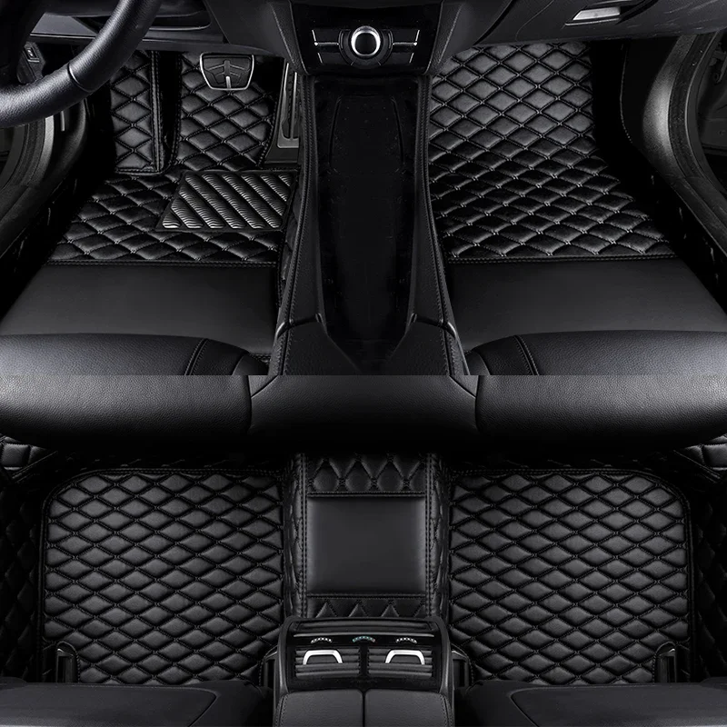 PU Leather Luxury 3D Customized Car Floor Mat for Ssangyong Kyron 2005-2019 Chairman Korando Actyon Car Interior Accessories