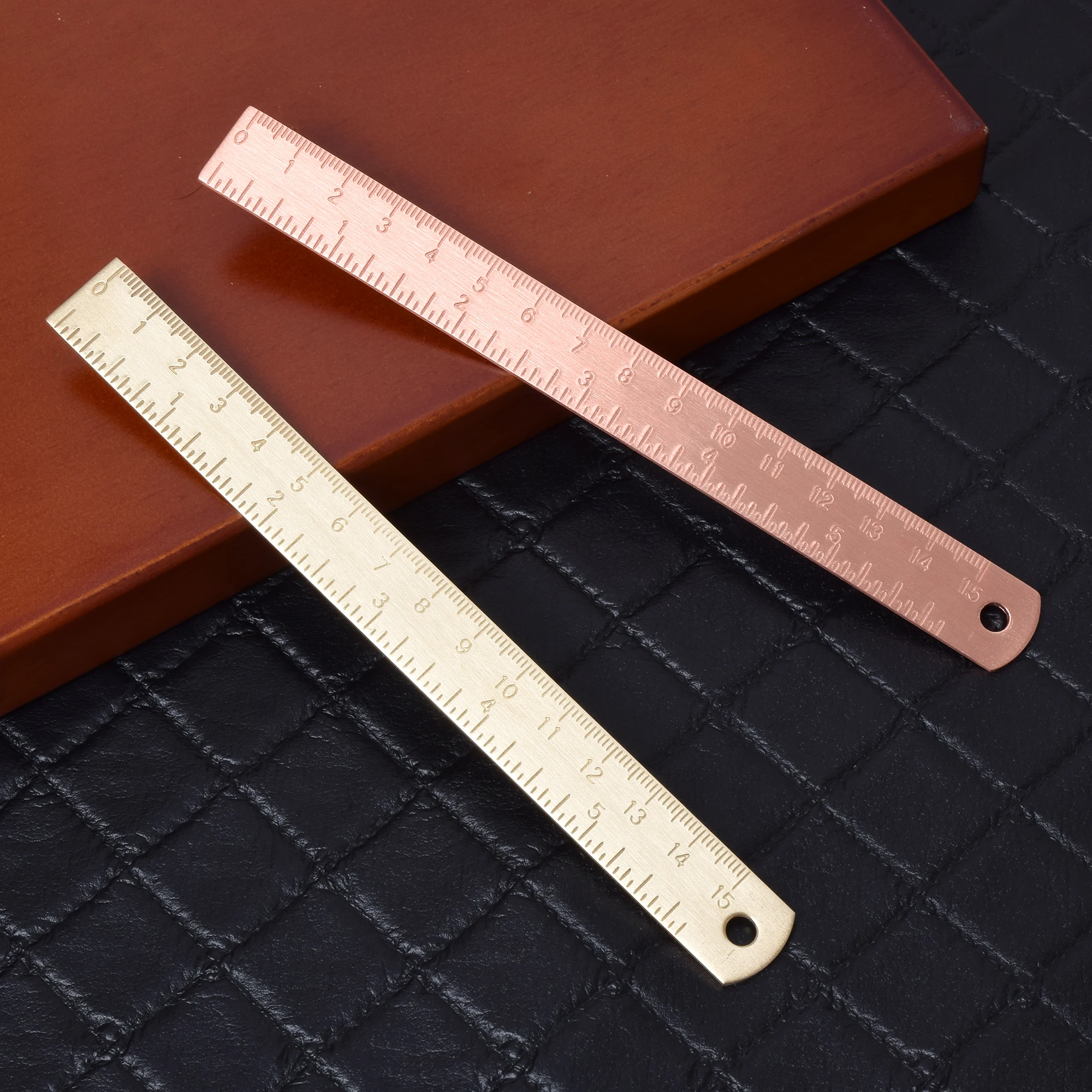 15cm Thickened Metal Ruler Student Stationery Drawing Painting Measuring Tool Mathematical Geometry Ruler Office Supplies