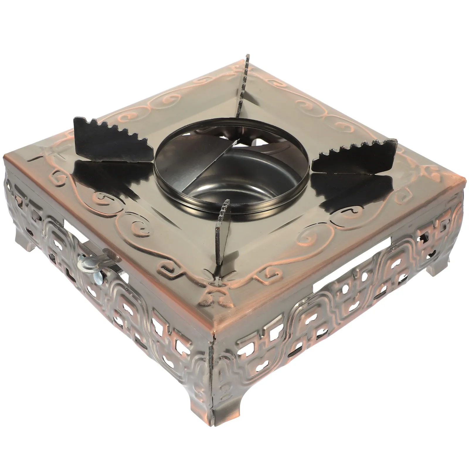 

Маленькая портативная плита для хот-пота из нержавеющей стали, многофункциональная походная печь-гриль для кемпинга, пикников и приготовления пищи на природе