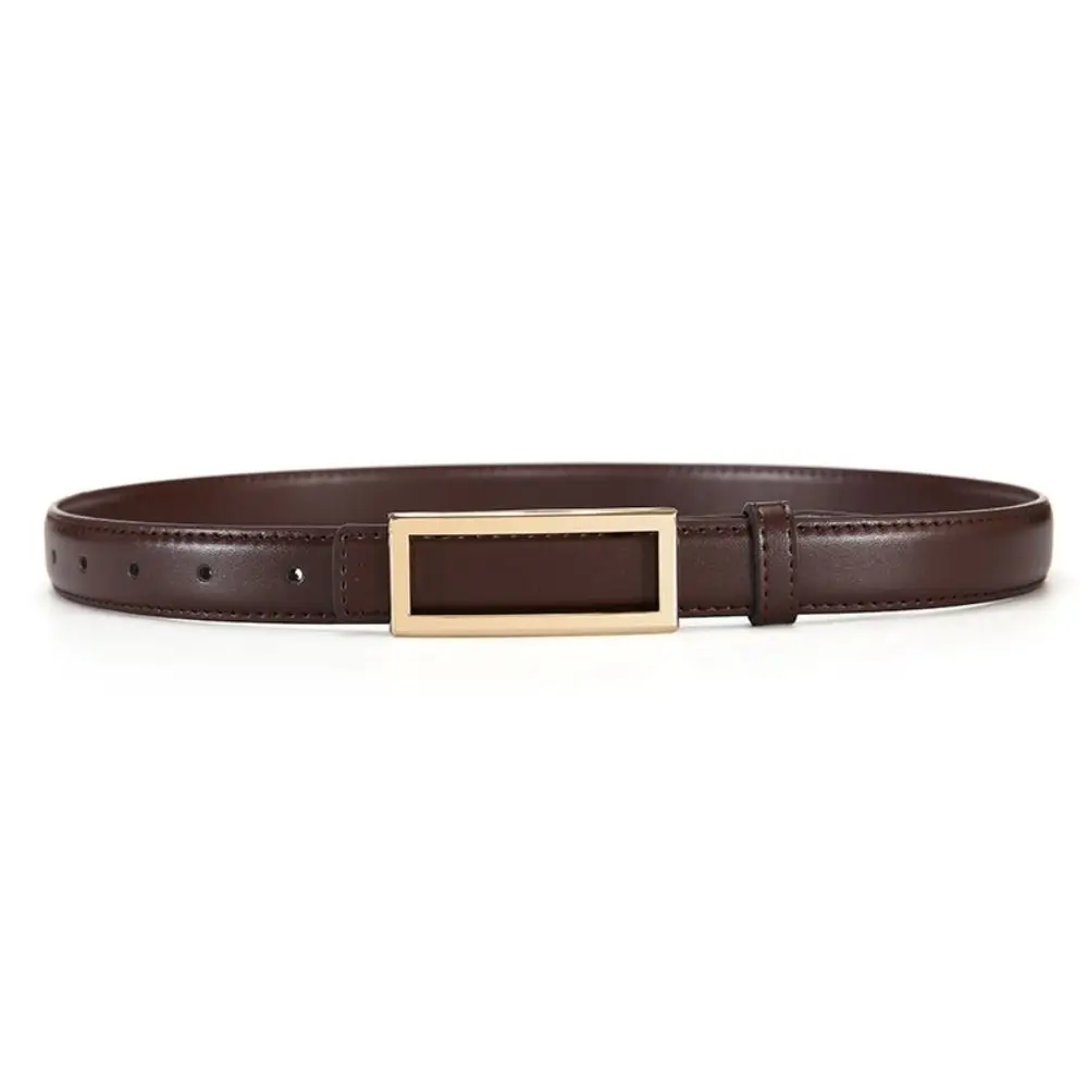 Ceinture en cuir au Design de luxe rétro pour femmes, décontractée, tendance, boucle ardillon, polyvalente, sangle de taille d'affaires