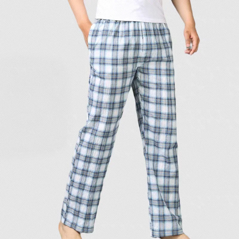 Men's Stylish Casual Pajama Pants for Spring and Autumn, High-Quality Pullover Loose-Fitting Set for Young and Middle-Aged Men