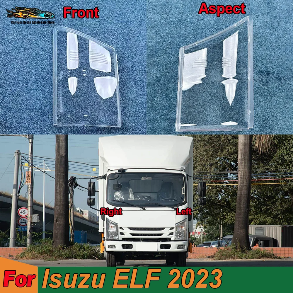 

Car Front Headlight cover Replace The Original Lampshade For Isuzu ELF 2023 Car Headlight cover Headlamp Lens Auto Shell Cover