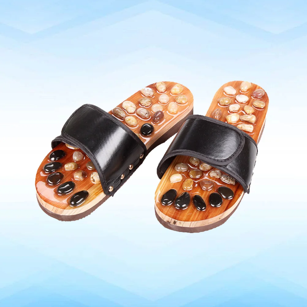 Universal Men and Slippers Wooden Bamboo Non-slip Foot Care Shoes