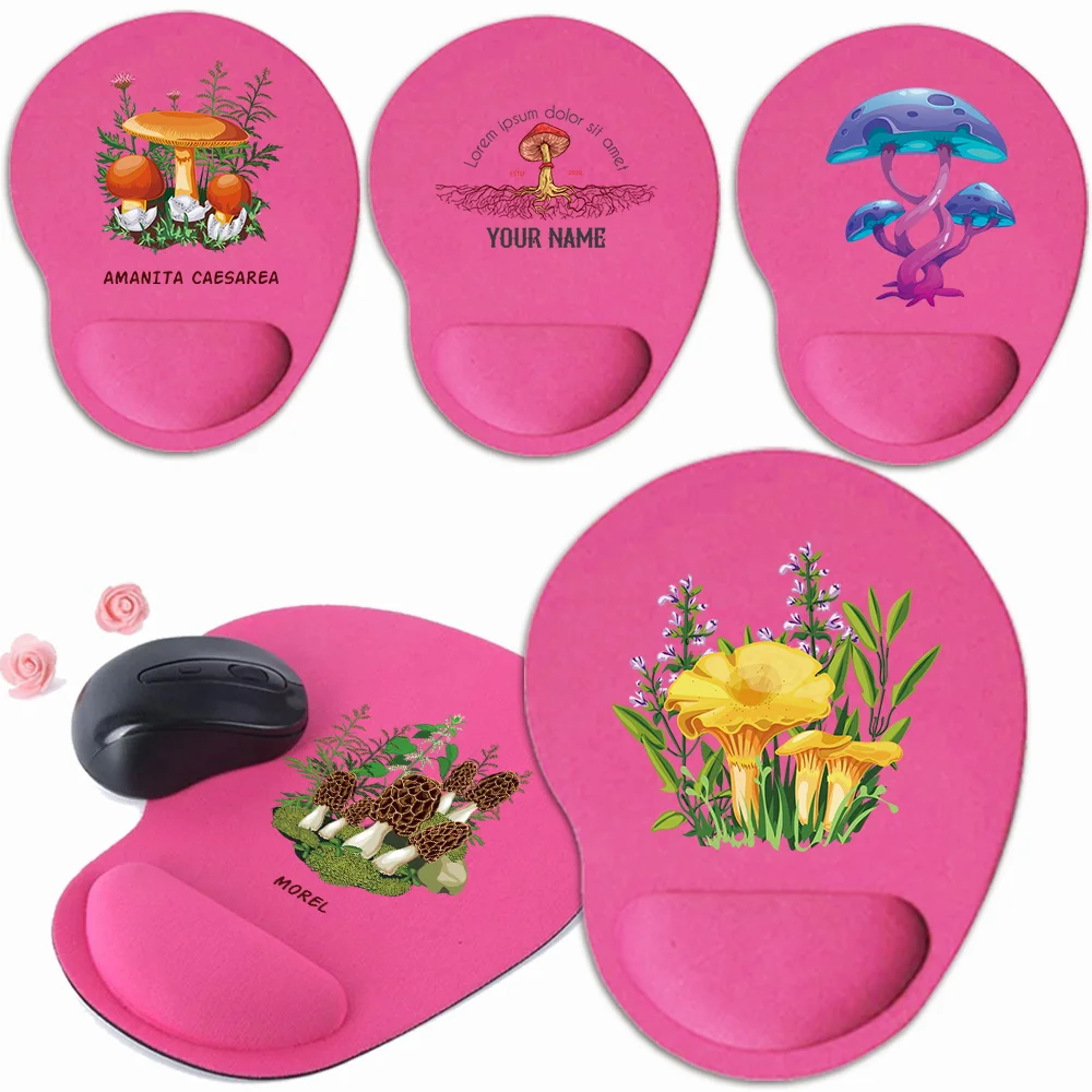 

Коврик для мыши Подставка для запястий Удобные настольные коврики Mushroom Series Поддержка запястья Нескользящий коврик для мыши для ПК, ноутбука, компьютера, коврик для мыши