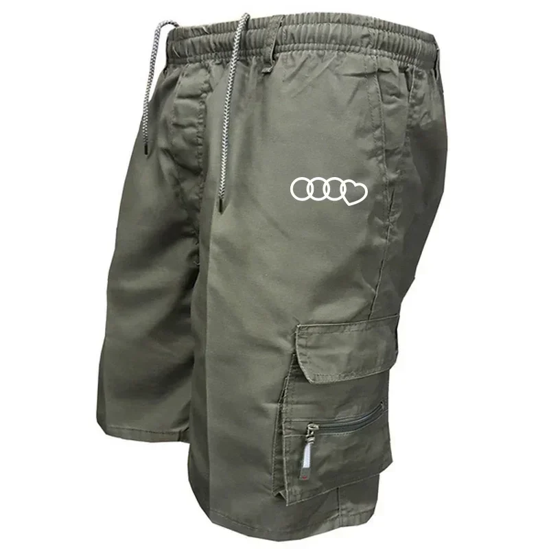2024 New Men\'s Cargo Shorts Multi-pocket Jorts Comfortable Fashion Casual Outdoor Summer Short Pants Sports Camouflage Clothing