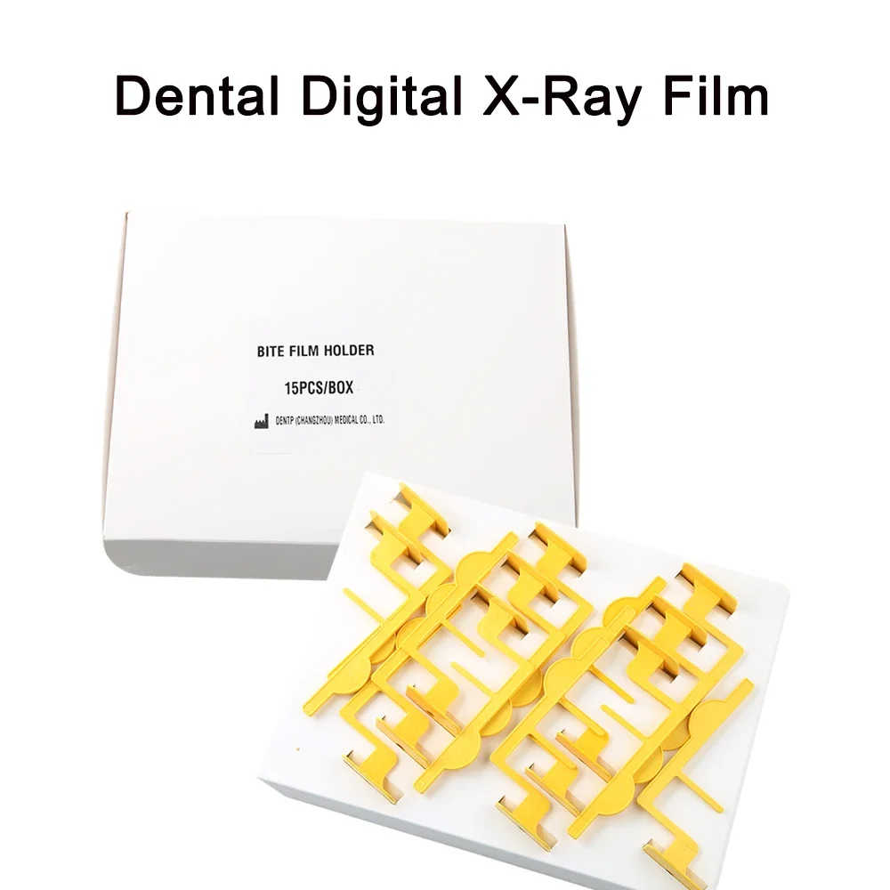 Dental Plástico Digital X-Ray Film Posicionador Titular, Suprimentos Dentisto, Orientação Laboratório Dental, 15Pcs por Conjunto