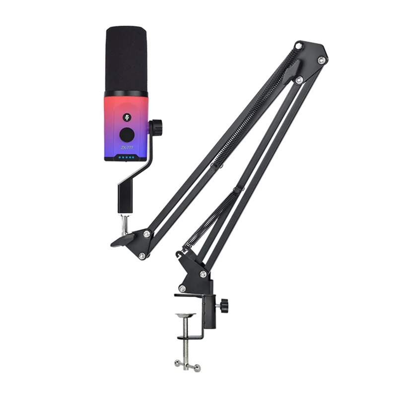 

AA60-For Podcasting Recording Gaming Live Dynamic Microphone, XLR/USB Microphone Kit With Headphone Jack/RGB Arm Stand
