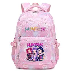 KPop Demon Hunters Backpack Girl Printed School Bag Outdoor Travel Backpack Simple Lightweight Mochila