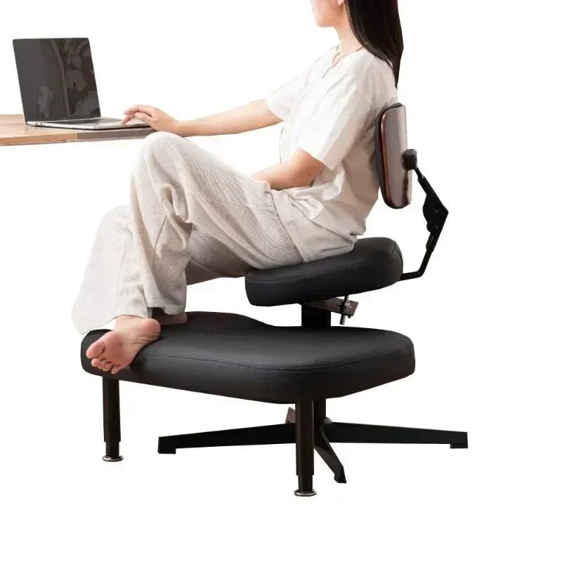 Cross-legged chair adjustable kneeling chair with backrest upright chair lifting meditation yoga chair seat loungechairsturdy view 2