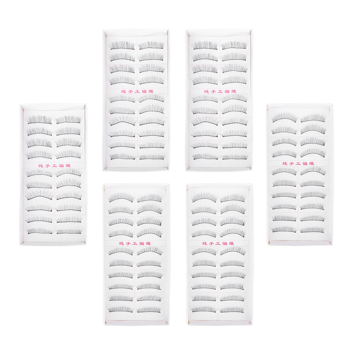 

60 Pairs Cotton Thread Stalk False Eyelashes Daily Makeup Accessories Natural Look