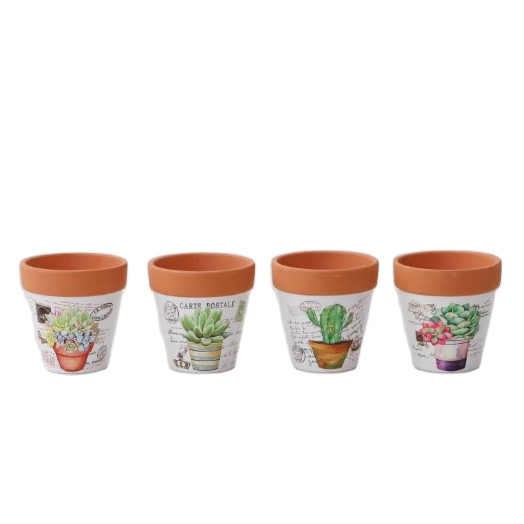 New design home decor mini concrete flowerpot terracotta succulent planter pot