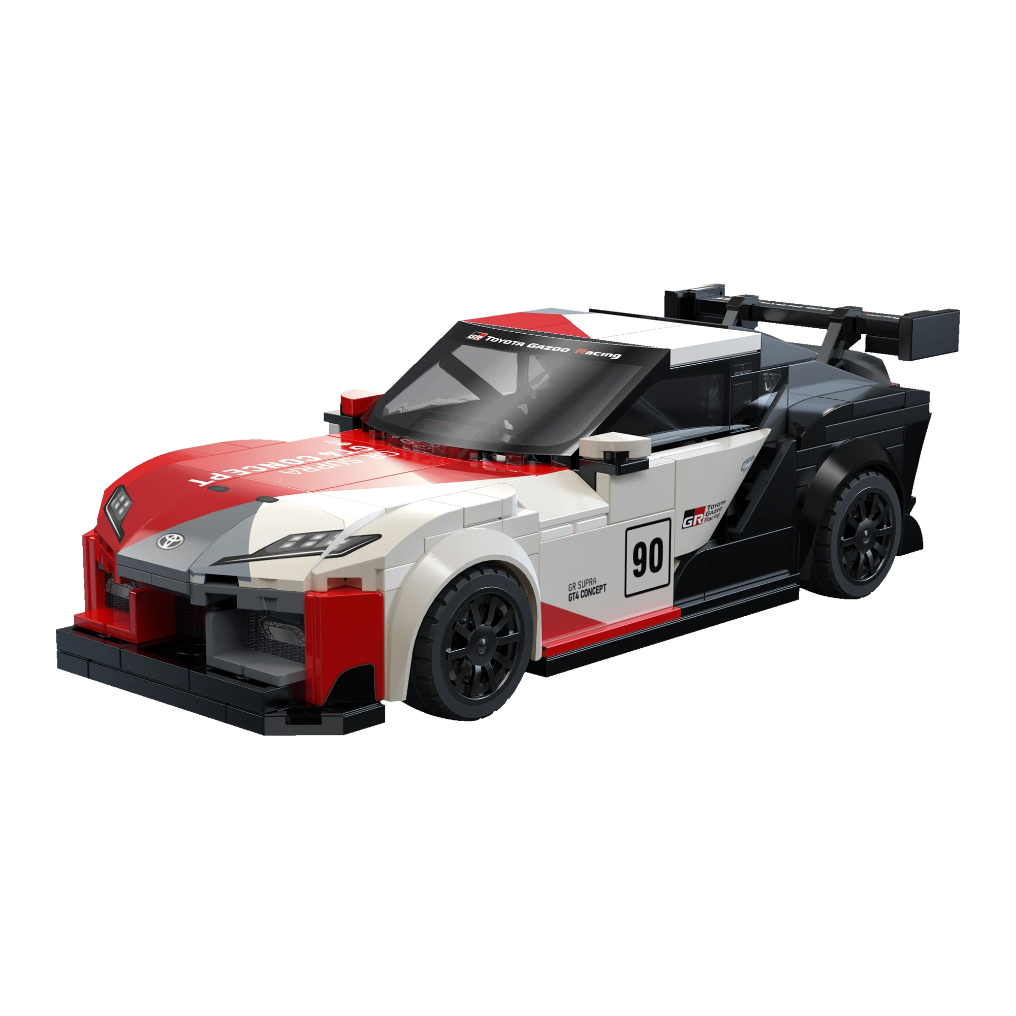 CaDA Toyota GR Supra GT4 GR YARIS Rally1: verzamelbare bouwstenen, educatief speelgoed om in elkaar te zetten, een leuk verjaardagscadeau voor jongens en meisjes.