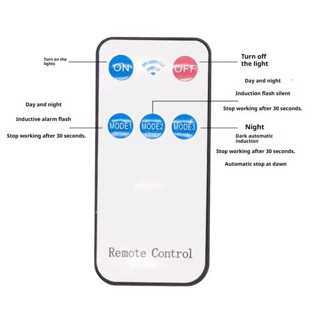 Waterproof Solar Alarm Light Solar Powered High Decibel Sound Motion Sensor Alarm Strobe Function Intelligent Sensing