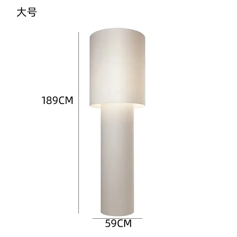 Led living room floor lamp wholesale home decoration luxury cylindrical large acrylic floor lamp lighting Nordic