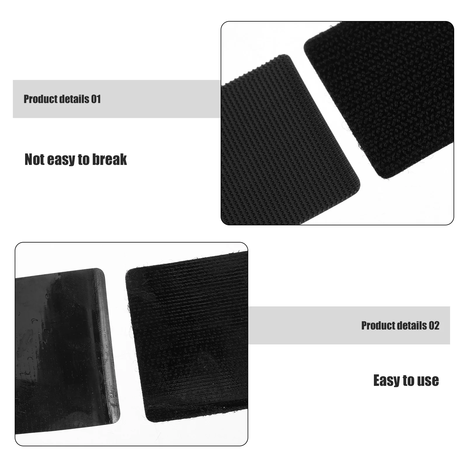 10 szt. Taśma mocująca do dywaników samochodowych, rzep, łatki do dywanów samochodowych, SUV-ów, ciężarówek, wodoodporna, odporna na ciepło, niewidoczna