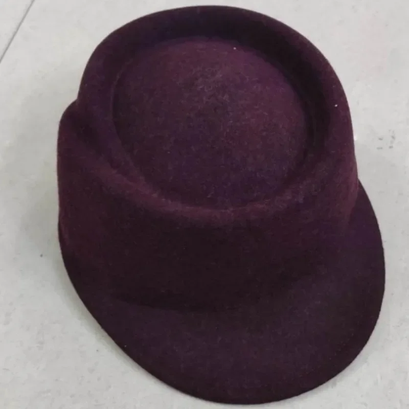 Women's Hot Sale Pure Wool Equestrian Hat Vintage Felt Fashion Stage Performance Cap