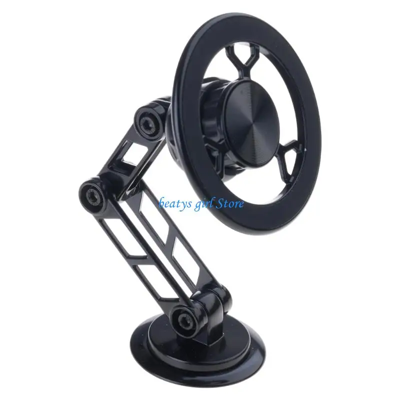 C7AB Aviation Alloy Car Phone Holder Counter Shake Adjustable Mount for All Smartphones
