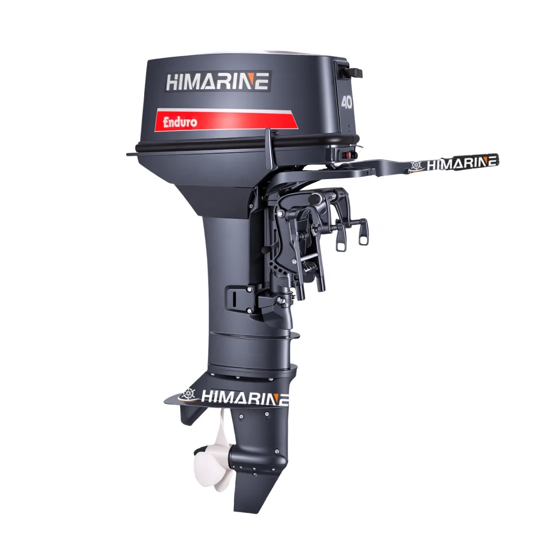 HIMARINE 40HP E40G 2-Stroke Long Shaft Outboard Engine, Reliable & Cost-Effective Boat Motor for Fishing Vessels