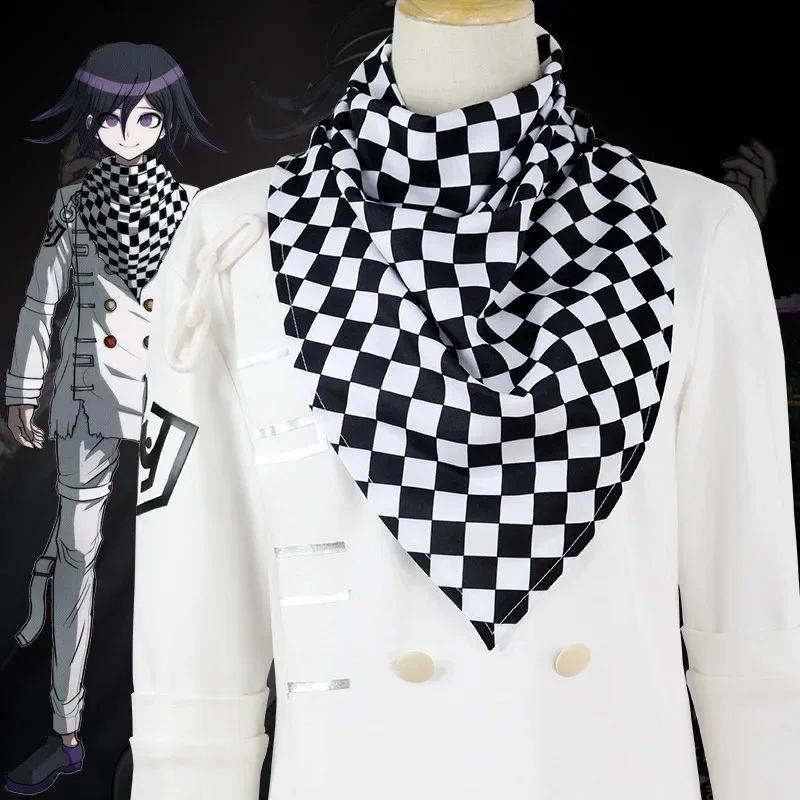 Anime Danganronpa V3 Ouma Kokichi Cosplay Costume Japanese School Uniforms Suits Outfits Halloween Carnival Costumes Wigs