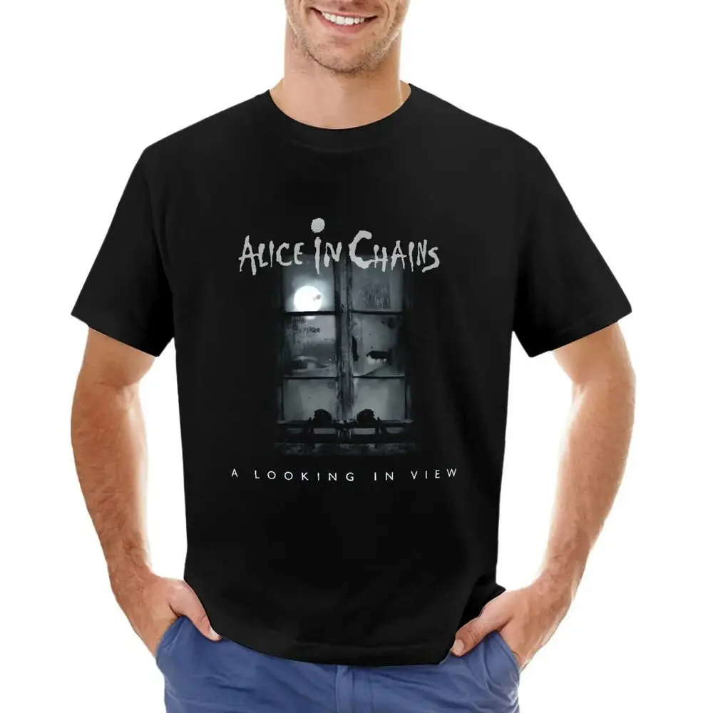 Alice in Chains Fresh Men's Cotton Short Sve T-Shirt Crew Neck S Anime Graphic T-shirts for Men Clothing Women Tees Y2K tops Uni