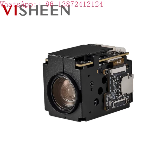 VISHEEN Compact 2MP Network Camera Module 10X 4.8-48mm Lens Full Color Night Vision Global Shutter MIPI/Network Output