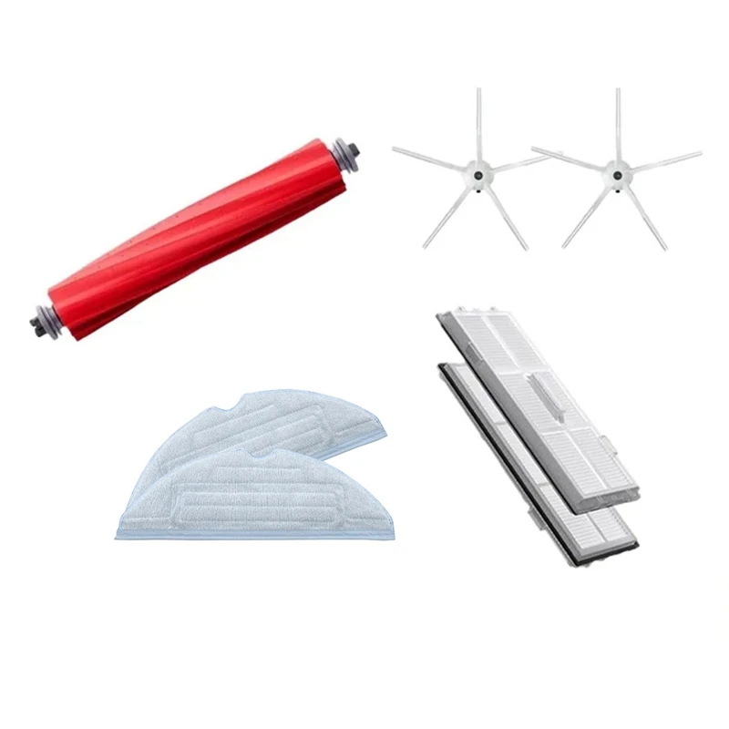 ملحقات مكنسة كهربائية روبوروك-روبوت ، فلتر Hepa قابل للغسل ، فرشاة جانبية ، قماش ممسحة ، S7 ، S70 ، S75 ، S7Max ، T7S