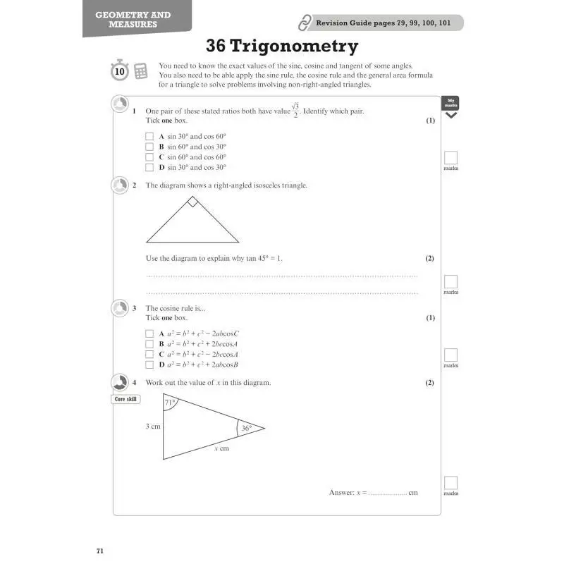 مراجعة بيرسون Edexcel GCSE الرياضيات اختبارات أعلى لمدة عشر دقائق 2025 و2026 امتحانات إيان بيتيسون بيرسون التعليم 9781292294308 كتاب