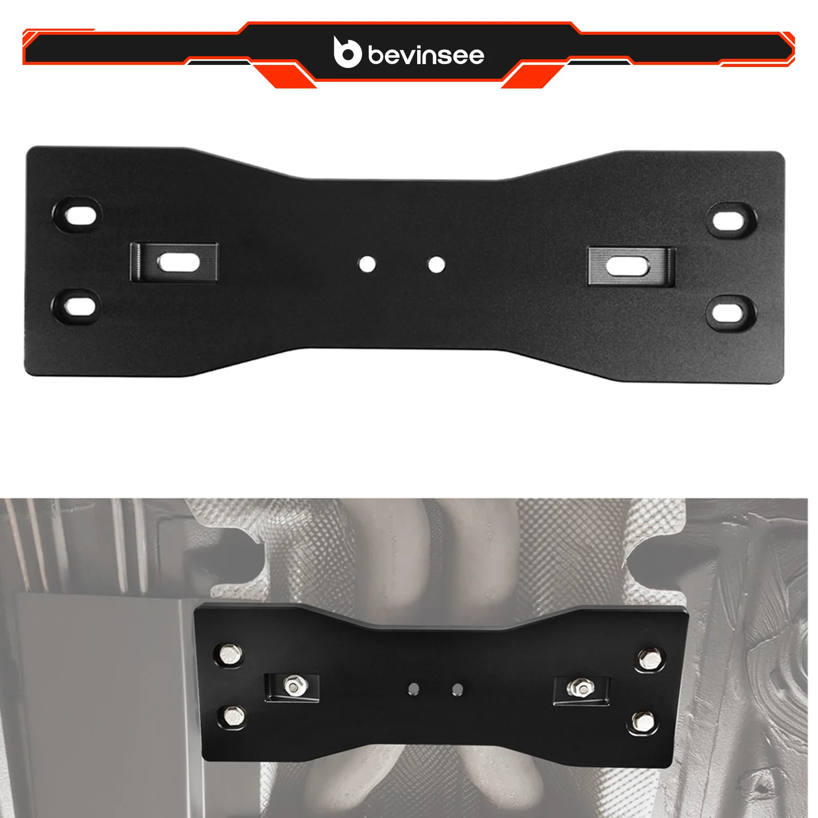 

BEVINSEE Lower Reinforcement Brace for BMW E46 E90 E92 E93 M3 E87 E88 X1 E84 X3 E83, Replace for 18 21 1 436 309 18211436309