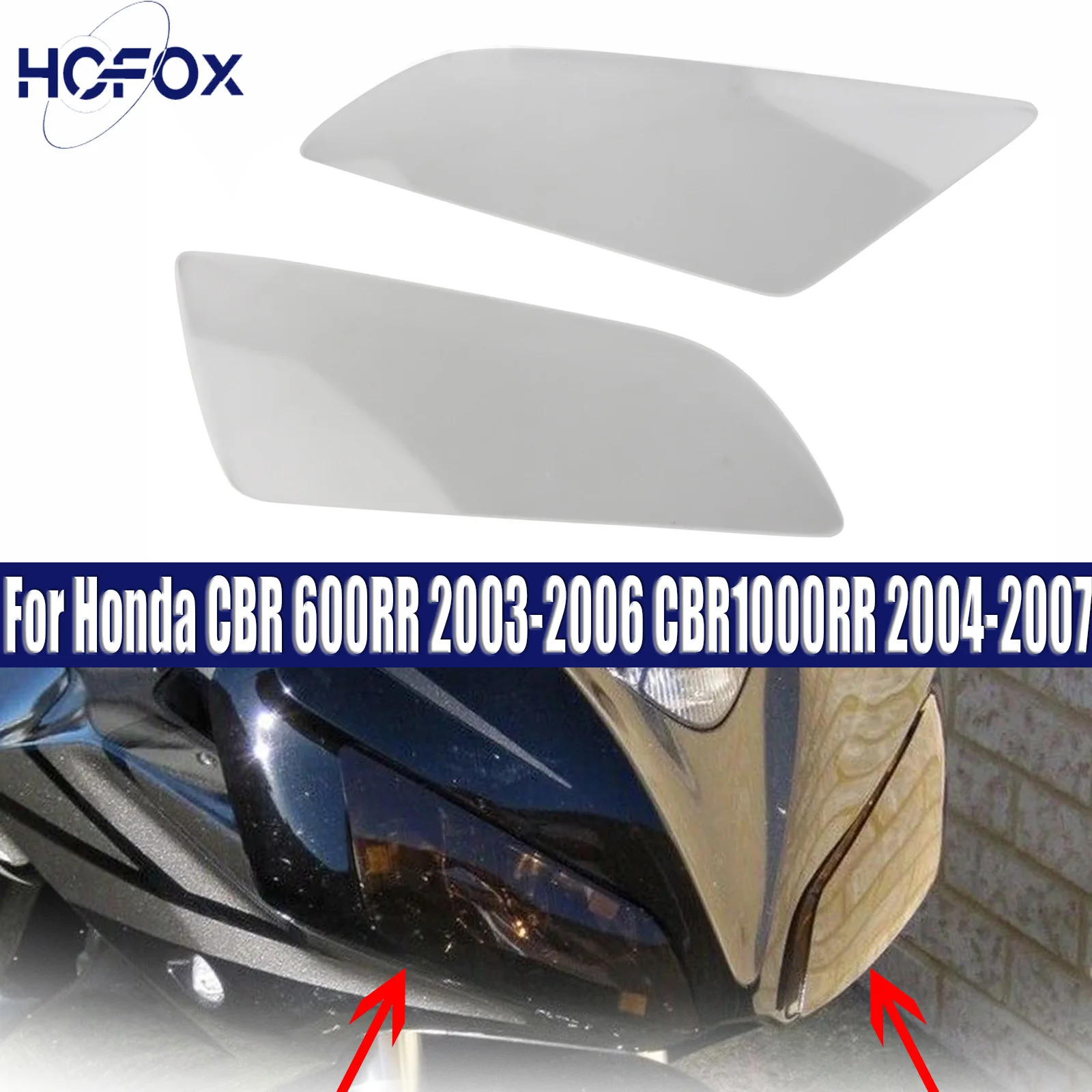 

For Honda CBR 600RR 2003-2006 CBR1000RR 2004-2007 Headlight Guard Shield Screen Lens Covers
