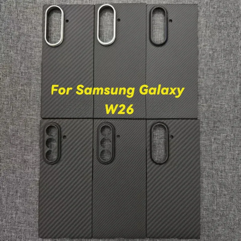 

For Samsung Galaxy W26 Aramid Carbon Fiber Case – MagSafe Compatible Slim Armor Cover – Shockproof Original Design