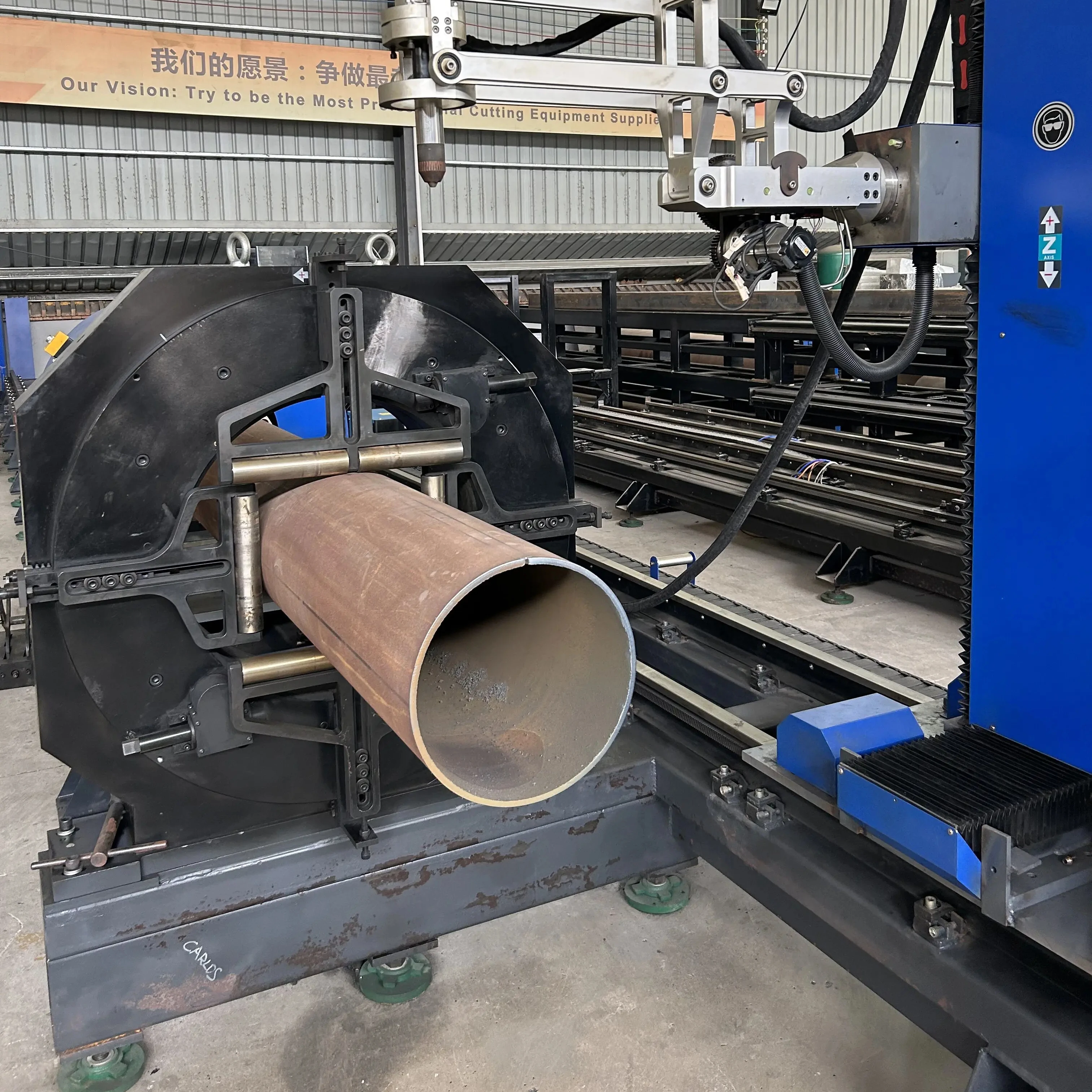 8 Axis Plasma Tube Pipe Cutting Machine with Bevel Cutting