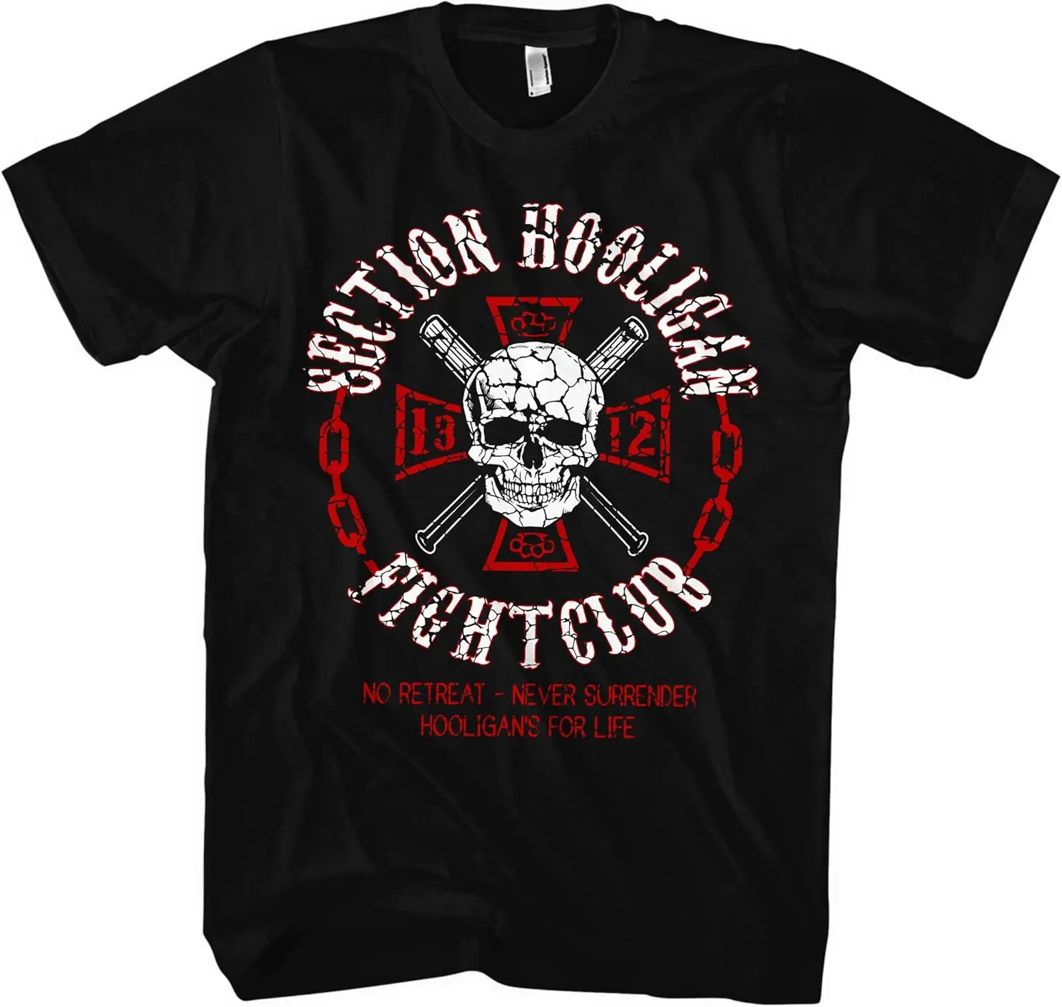 

Section Hooligan Fight Club Nordic Warrior Hardcore T-Shirt 100% Cotton O-Neck Short Sleeve Casual Mens T-shirt Size S-3XL