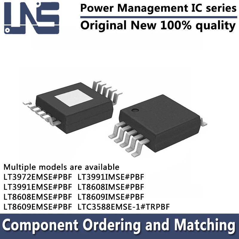 1PCS LT3972EMSE#PBF LT3991EMSE#PBF LT3991IMSE#PBF LT8608EMSE#PBF LT8608IMSE#PBF LTC3588EMSE-1#TRPBF MSOP-10 Power Management IC