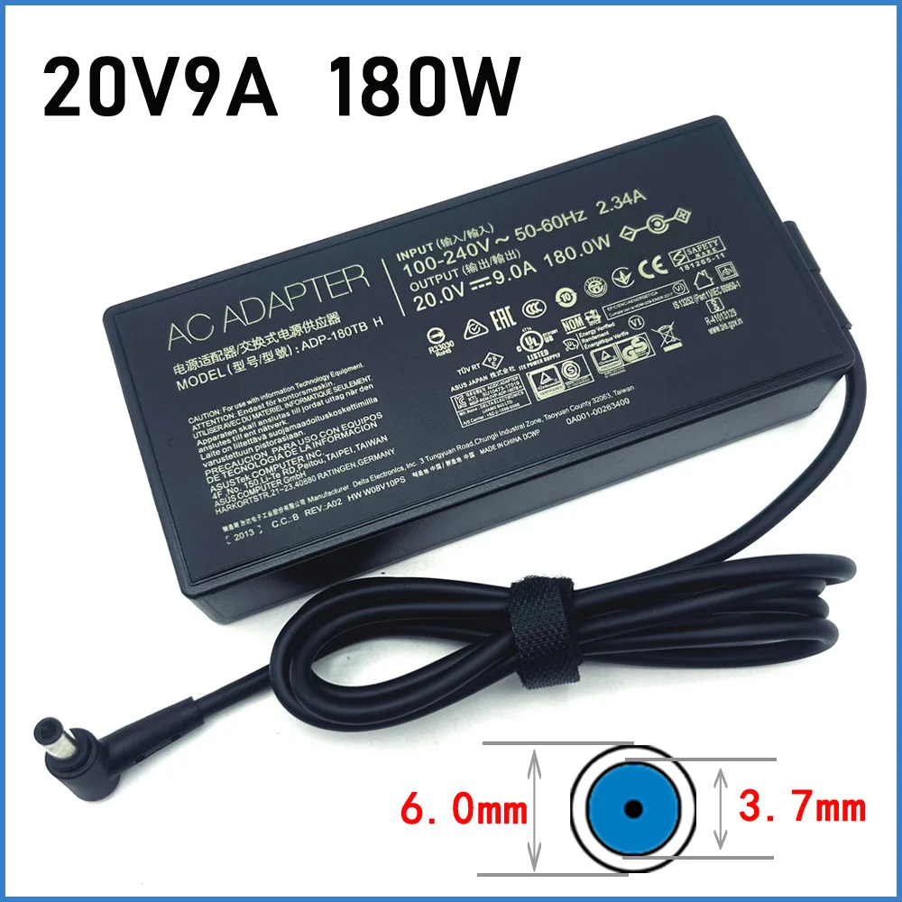 Оригинальный адаптер переменного тока 20 В 9 А 180 Вт ADP-180TB H для Asus ROG Zephyrus GA502DU GA502D GA502 GA502IU GA401 GA401I GA401II GA401IV Power