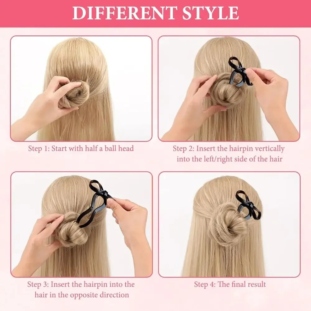 جديد الاكريليك الفرنسية دبوس الشعر لون الحلوى Y2K القوس دبوس الشعر U-شكل متموج دبابيس الشعر دبوس الشعر الملحقات